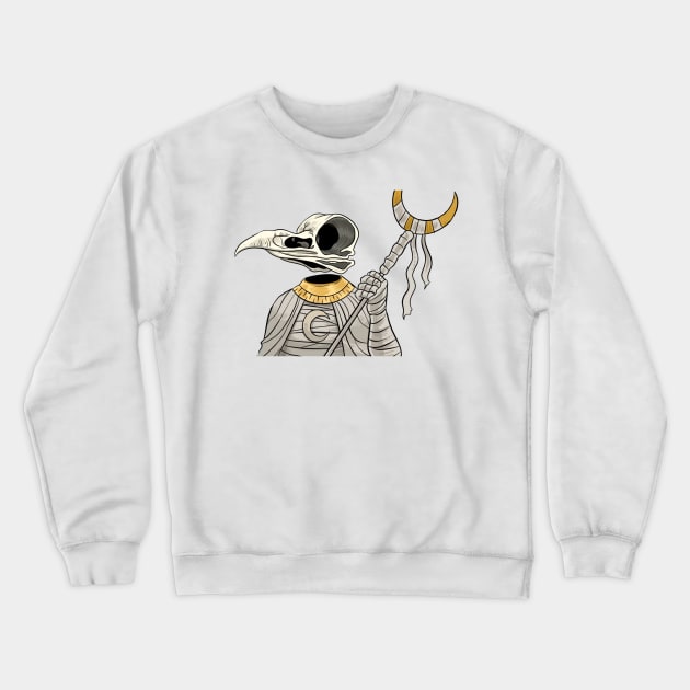 Khonsu Crewneck Sweatshirt by Stephanie Francoeur Art